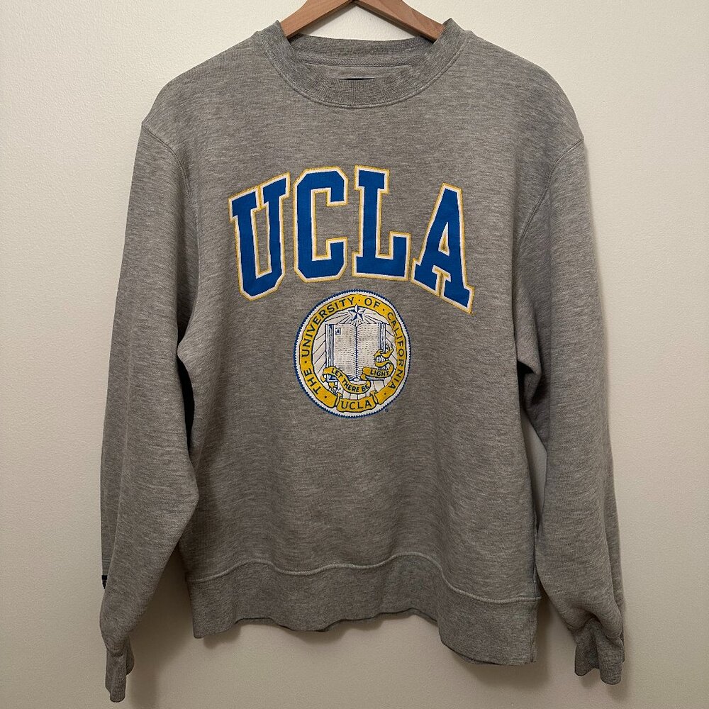 Vintage UCLA Logo Collegiate Gray Crewneck Sweatshirt